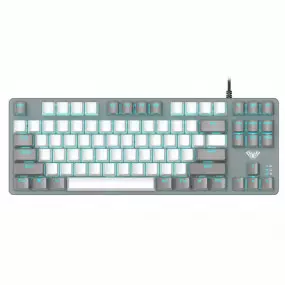 Клавіатура Aula Mechanical F3287 White/Grey Keycap KRGD Blue (6948391240688)