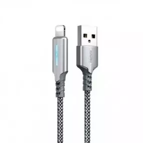 Кабель Remax RC-123i Gonyu 2.4A USB - Lightning, 1м Silver (6972174151939)