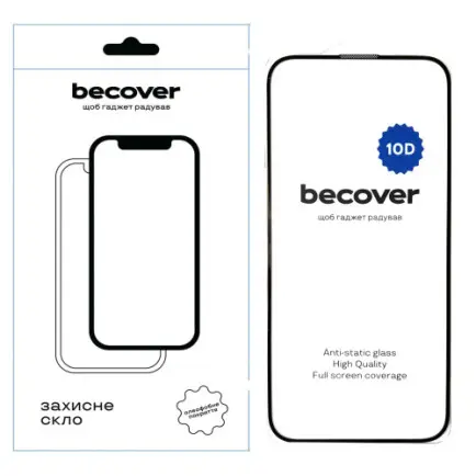 Защитное стекло BeCover для Apple iPhone 16 Plus 10D Black (712322)
