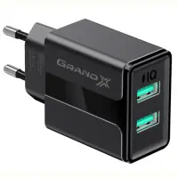 Сетевое зарядное устройство Grand-X CH-15B (2xUSB 2.4A)