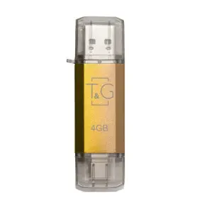 Флеш-накопичувач USB 4GB Type-C T&G 009 Star Series Gold (TG009TC-4GGD)