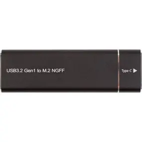 Зовнішня кишеня PowerPlant для SSD M.2 SATA USB3.2 (HC380305)