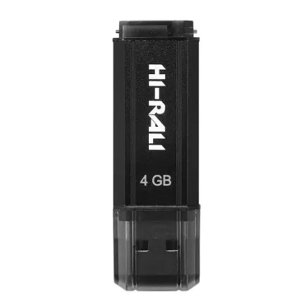 Флеш-накопитель USB 4GB Hi-Rali Stark Series Black (HI-4GBSTBK)