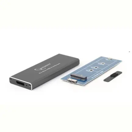 Зовнішня кишеня Gembird для підключення SSD M.2, USB 3.0, алюміній, Black (EE2280-U3C-01)