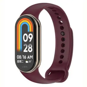 Силиконовый ремешок BeCover для Xiaomi Mi Smart Band 8 Burgundy Red (709378)
