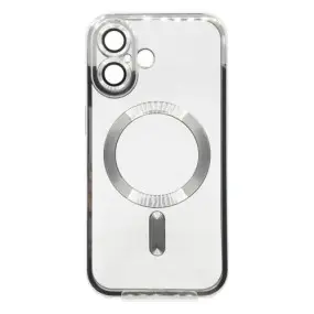 Чeхол-накладка BeCover TPU Chrome Case MagSafe для Apple iPhone 16 Plus Silver (712078)