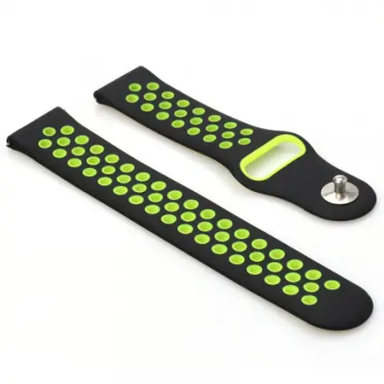Ремешок BeCover Nike Style для Amazfit Stratos 1/2/2S/3/GTR 2/GTR 47mm/GTR Lite 47mm/Nexo/Pace Black-Yellow (705814)