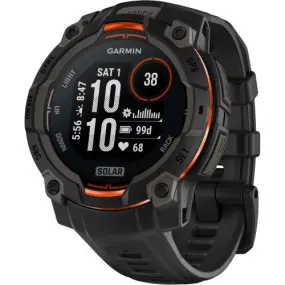 Смарт-часы Garmin Instinct 3 45mm Solar Black with Black Silicone Band (010-02934-40)