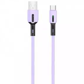 Кабель Usams US-SJ433 USB - USB Type-C, 1 м, Purple (SJ433USB04)