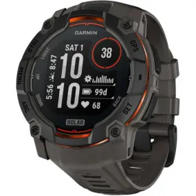 Смарт-годинник Garmin Instinct 3 50mm Solar Black Bezel with Charcoal Band (010-02935-00)