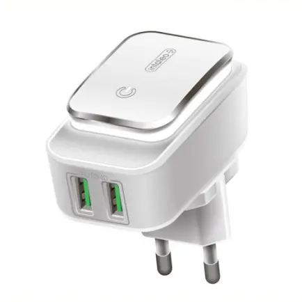 Мережевий зарядний пристрій Intaleo TCL242 (2USB, 2.4A)