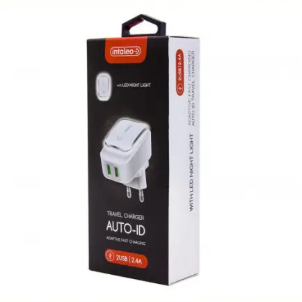 Мережевий зарядний пристрій Intaleo TCL242 (2USB, 2.4A)