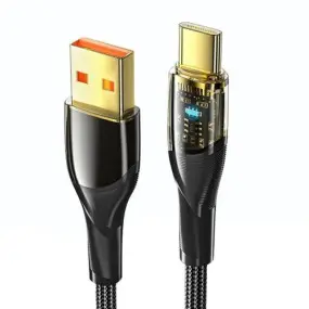 Кабель Essager Interstellar Transparent Design USB - USB Type-C (M/M)
