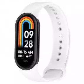 Силиконовый ремешок BeCover для Xiaomi Mi Smart Band 8 White (709398)