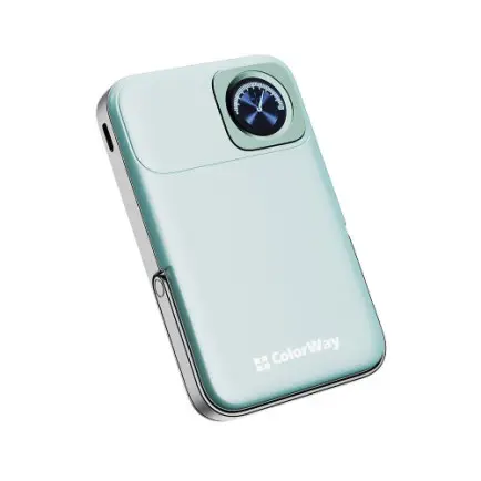Универсальная мобильная батарея ColorWay 15W MagSafe & Watch Wireless 10000mAh Aquamarine (CW-PB100LPA2MT-WPDD)
