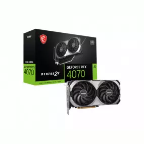 Відеокарта GF RTX 4070 12GB GDDR6 Ventus 2X E1 OC MSI (GeForce RTX 4070 VENTUS 2X E1 12G OC)