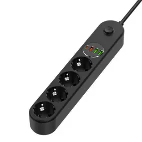 Фільтр живлення ColorWay CW-CHE44PDB 4 розетки, 4USB (Type-C PD20W + 3USB QC3.0)