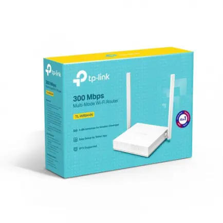 Беспроводной маршрутизатор TP-Link TL-WR844N (N300, 4хFE LAN, 1хFE WAN, 2 антенны)