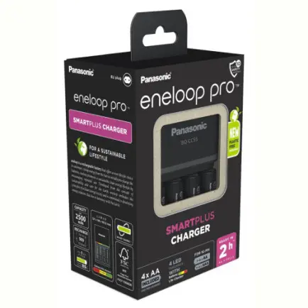Заряднoe устройство Panasonic Smart-Quick Charger + Eneloop Pro BQ-CC55 AA/HR06 Ni-Mh 2500 mAh BL 4 шт