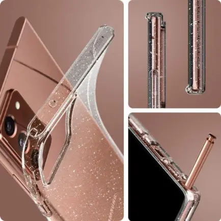 Чехол-накладка Spigen Liquid Crystal Glitter для Samsung Galaxy Note20 Ultra SM-N985 Crystal Quartz (ACS01390)