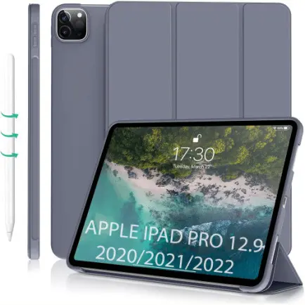 Чeхол-книжка BeCover Tri Fold Soft TPU Silicone для Apple iPad Pro 12.9 2020/2021/2022 Purple (711739)