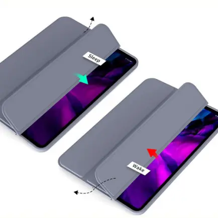 Чeхол-книжка BeCover Tri Fold Soft TPU Silicone для Apple iPad Pro 12.9 2020/2021/2022 Purple (711739)
