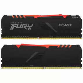 Модуль памяти DDR4 2x16GB/3200 Kingston Fury Beast RGB (KF432C16BBAK2/32)