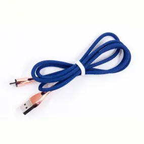 Кабель Dengos USB-microUSB 1м Dark Blue (NTK-M-SET-DBLUE)