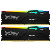 Модуль памяти DDR5 2x32GB/5200 Kingston Fury Beast RGB Black (KF552C40BBAK2-64)