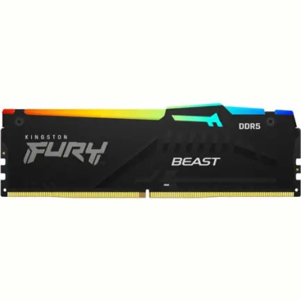 Модуль памяти DDR5 2x32GB/5200 Kingston Fury Beast RGB Black (KF552C40BBAK2-64)