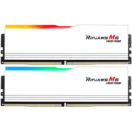 Модуль пам`ятi DDR5 2x32GB/6000 G.Skill Ripjaws M5 Neo RGB White (F5-6000J3636F32GX2-RM5NRW)