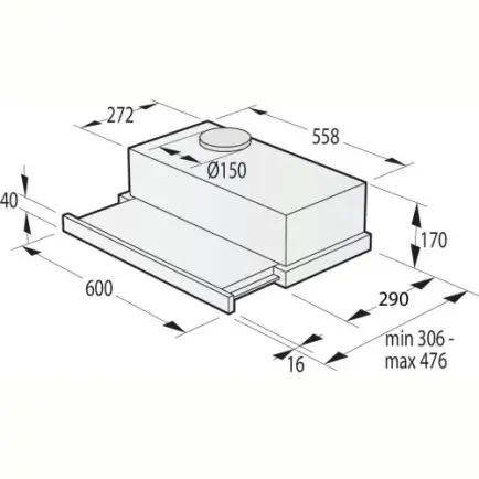 Вытяжка Gorenje TH60E3B