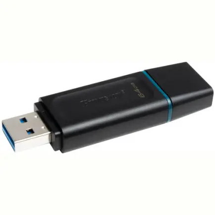 Флеш-накопитель USB3.2 64GB Kingston DataTraveler Exodia Black/Teal (DTX/64GB)