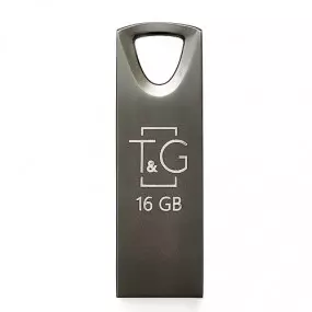 Флеш-накопичувач USB 16GB T&G 117 Metal Series Black (TG117BK-16G)