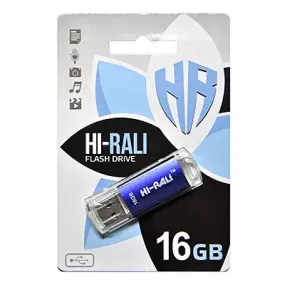 Флеш-накопитель USB 16GB Hi-Rali Rocket Series Blue (HI-16GBVCBL)