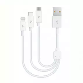 Кабель Ttec MiniCable Trio USB - Lightning + micro USB + USB Type-C (M/M)