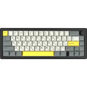 Клавіатура бездротова Epomaker EK68 65% Flamingo Switch Hot-Swap (2.4G/BT/USB)