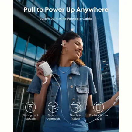 Универсальная мобильная батарея Anker Nano 10000mAh 45W White (A1638H21)