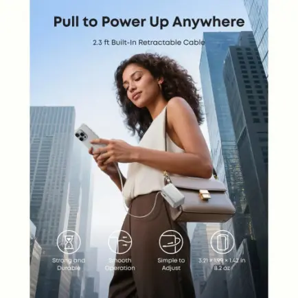 Универсальная мобильная батарея Anker Nano 10000mAh 45W White (A1638H21)