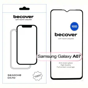 Захисне скло BeCover для Samsung Galaxy A07 SM-A075 Black (713684)