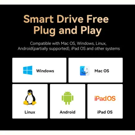 USB-хаб Essager 8 in 1 USB-C Hub with 10Gbps M.2 NVMe SSD Enclosure (EHB08-QK0G-Z)
