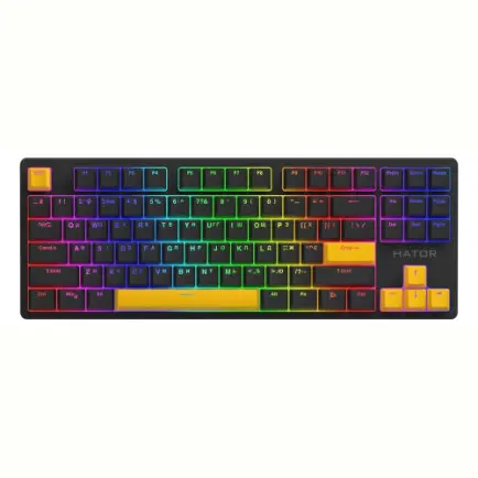 Набор кейкапов Hator PBT Keycaps Autograph Edition Sunny Yellow (HTS-715)