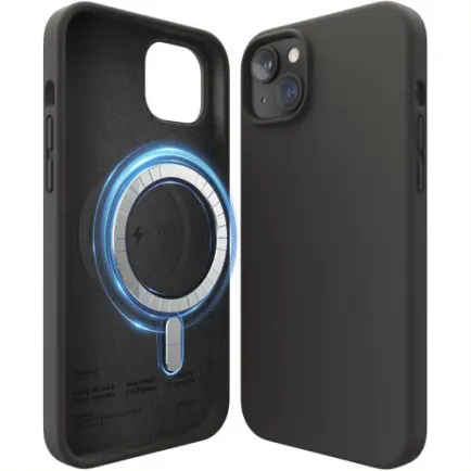 Чeхол-накладка Elago Silicone Case with MagSafe для Apple iPhone 14 Plus Black (ES14MSSC67-BK)