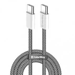 Кабель ColorWay USB Type-C + USB Type-C (M/M)