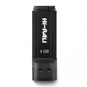 Флеш-накопитель USB 4GB Hi-Rali Stark Series Black (HI-4GBSTBK)