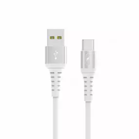 Кабель SkyDolphin S05T TPE Frost Line USB - Type-C 1м, White (USB-000550)