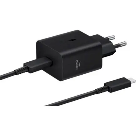 Сетевое зарядное устройство Samsung EP-T4511XBEGEU Black, 45W + кабель USB Type-C