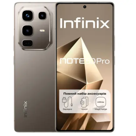 Смартфон Infinix Note 50 Pro X6855 12/256GB Titanium Grey