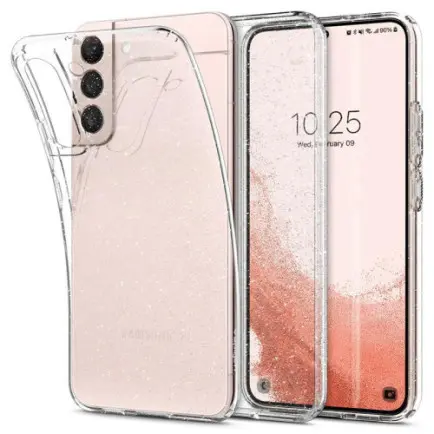 Чeхол-накладка Spigen Liquid Crystal Glitter для Samsung Galaxy S22 SM-S901 Crystal Quartz (ACS03985)
