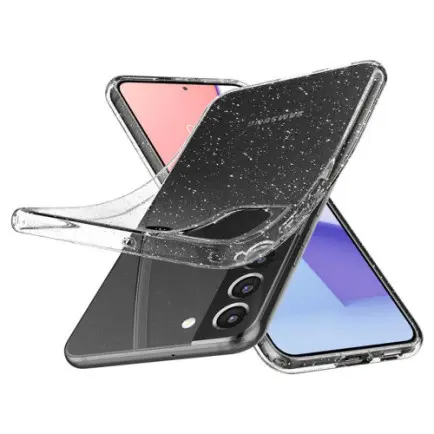 Чeхол-накладка Spigen Liquid Crystal Glitter для Samsung Galaxy S22 SM-S901 Crystal Quartz (ACS03985)
